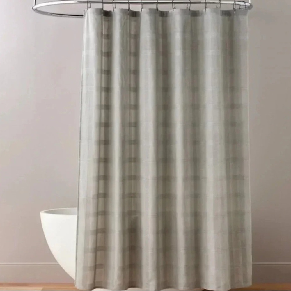 Nwts Square Shower Curtain Gray - Hearth & Hand™ with Magnolia Textured Design